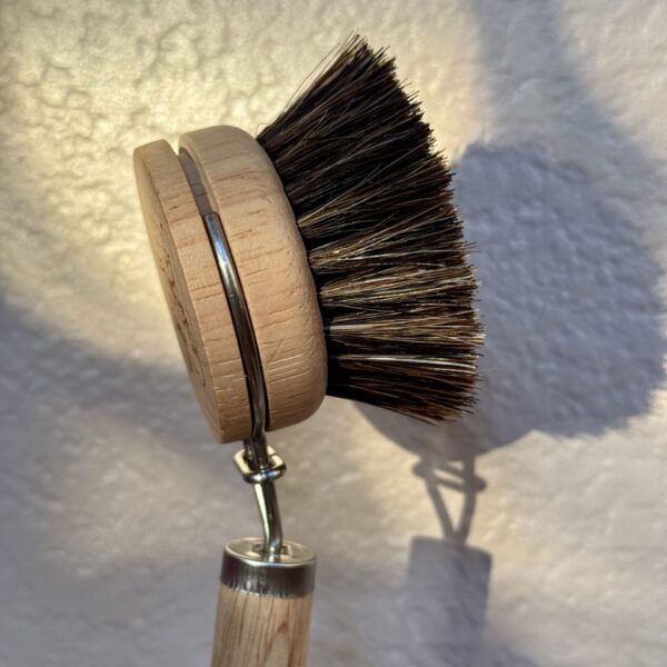 Wooden Dish Scrub Brush With Replaceable Head - Image 4