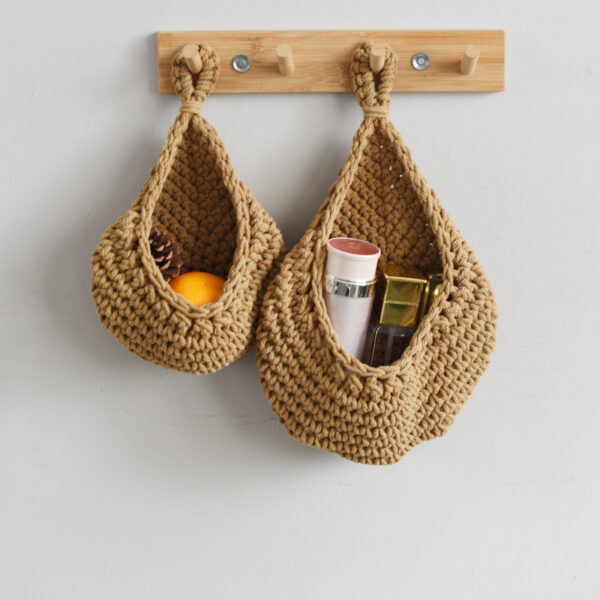 Handmade Jute Hanging Basket Storage Bag