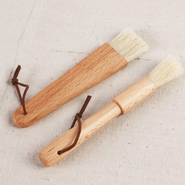 Pastry Brushes with Natural Bristles and Wooden Handle