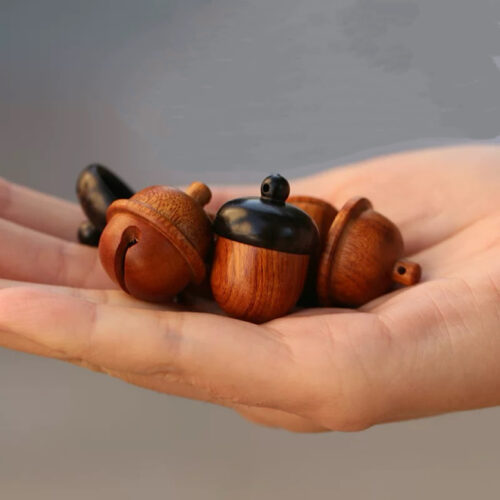 Wooden Acorn/Bell Keepsake Treasure Box