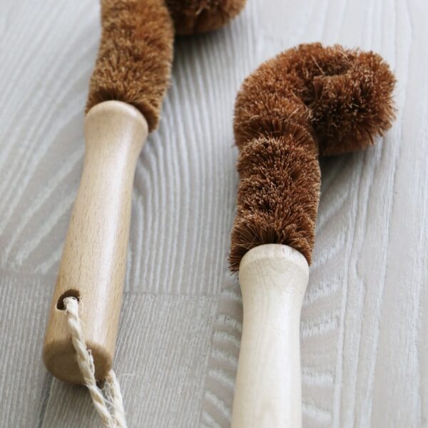 Natural Coconut Fiber Brush for Bottle and Cup