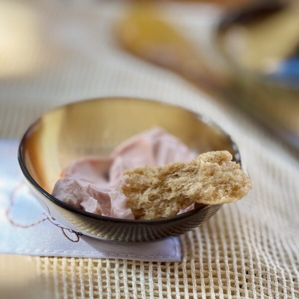 Hand Carved Buffalo Horn Sauce Cup